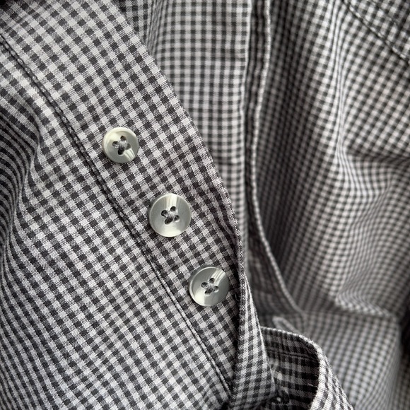 Panhandle Men’s Black & Gray Checked Dress Shirt - Picture 9 of 9